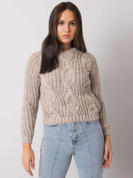Béžový pletený sveter Axton